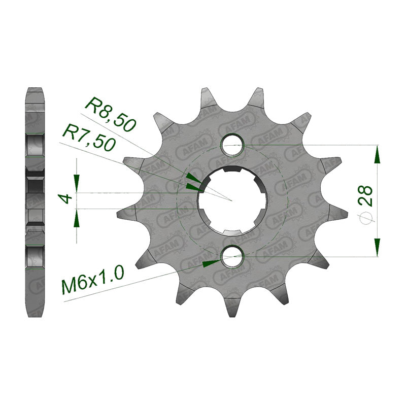 Afam AFAM Front Sprocket 428P 13T - (20112-13)