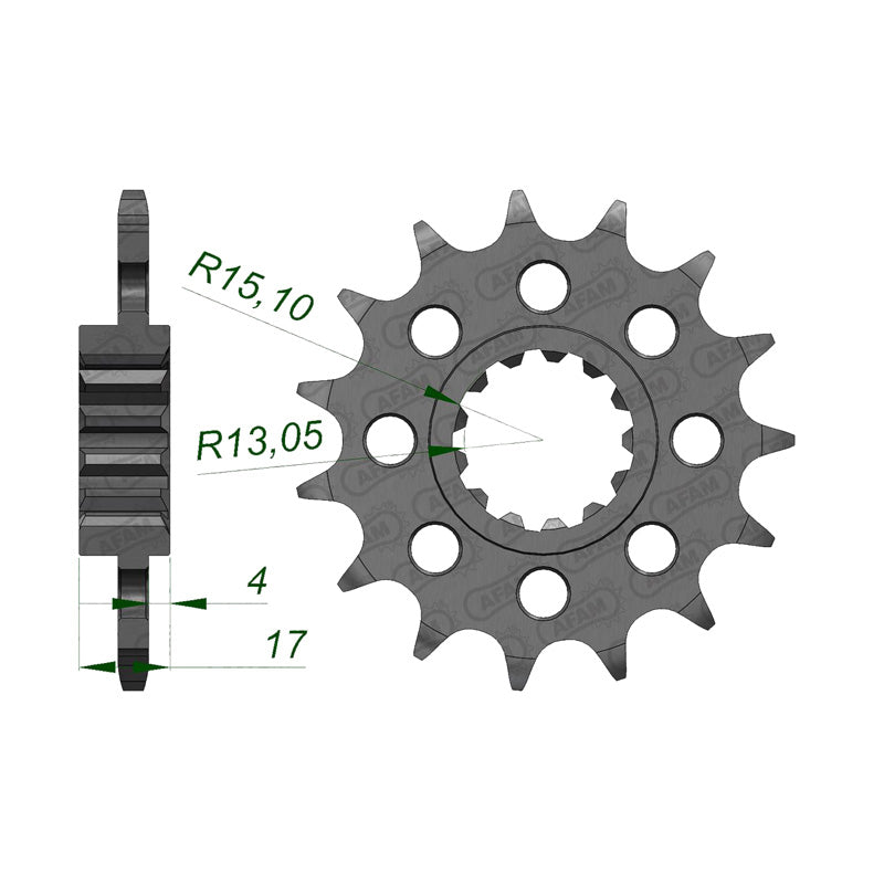Afam AFAM Front Sprocket 520P 16T - (20608-16)