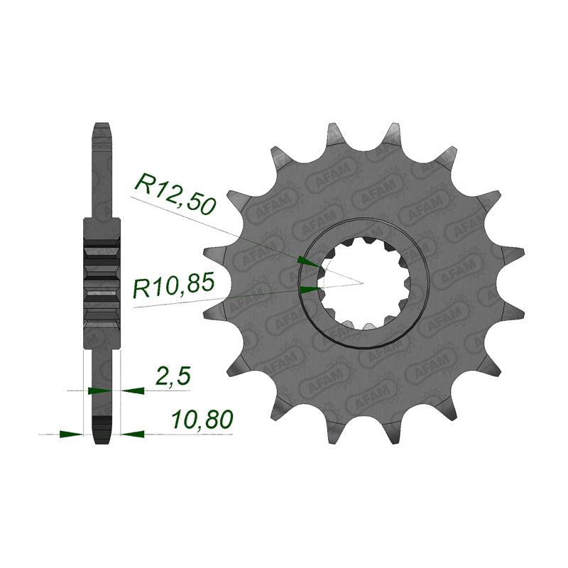 Afam AFAM Front Sprocket 520P 15T - (21512-15)