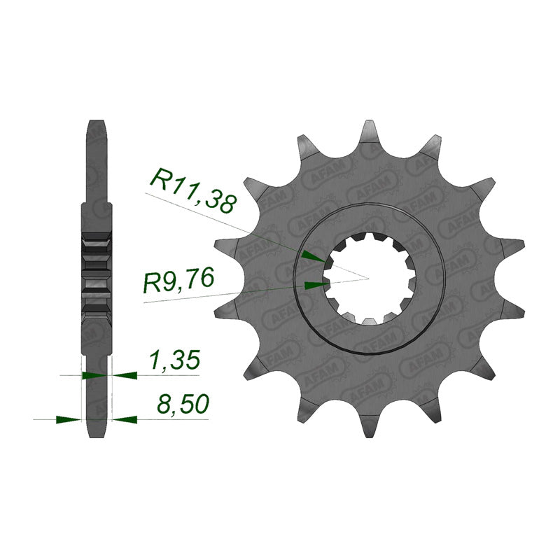 Afam AFAM Front Sprocket 520P 14T - (22310-14)