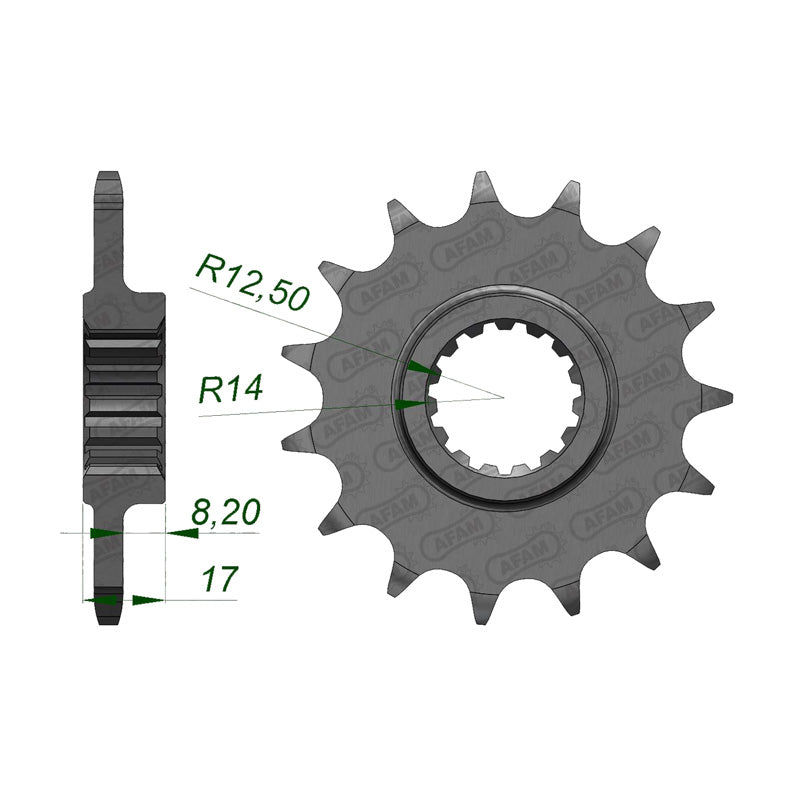 Afam AFAM Front Sprocket 520P 15T - (52618-15)