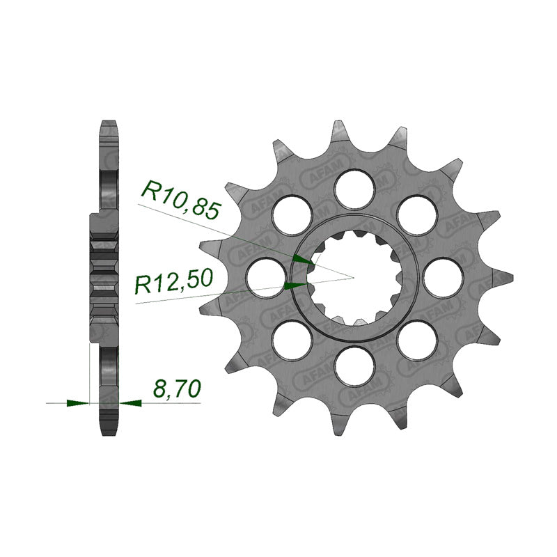 Afam AFAM Front Sprocket 520P 14T - (28402-14)