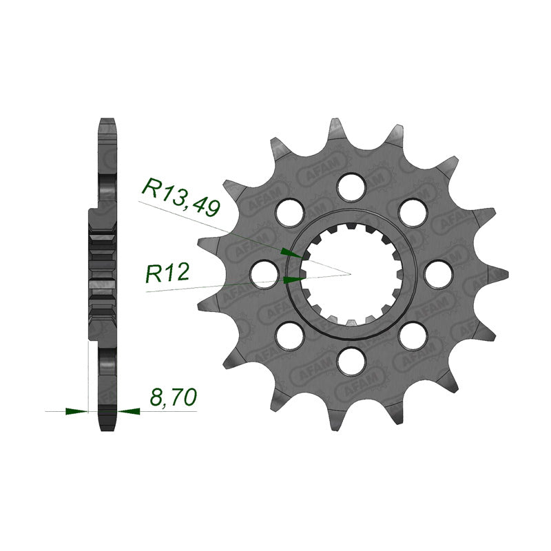 Afam AFAM Front Sprocket 520P 17T - (22902-17)