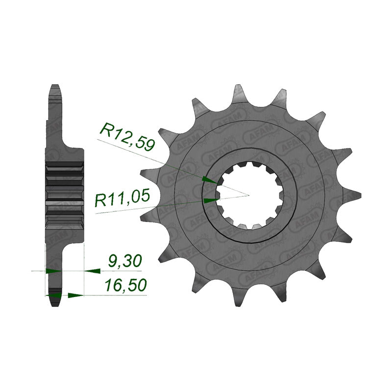 Afam AFAM Front Sprocket 520P 15T - (52619-15)