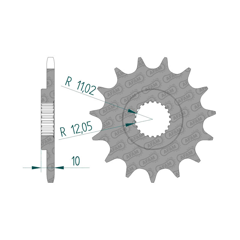 Afam AFAM Front Sprocket 520P 14T - (61301-14)