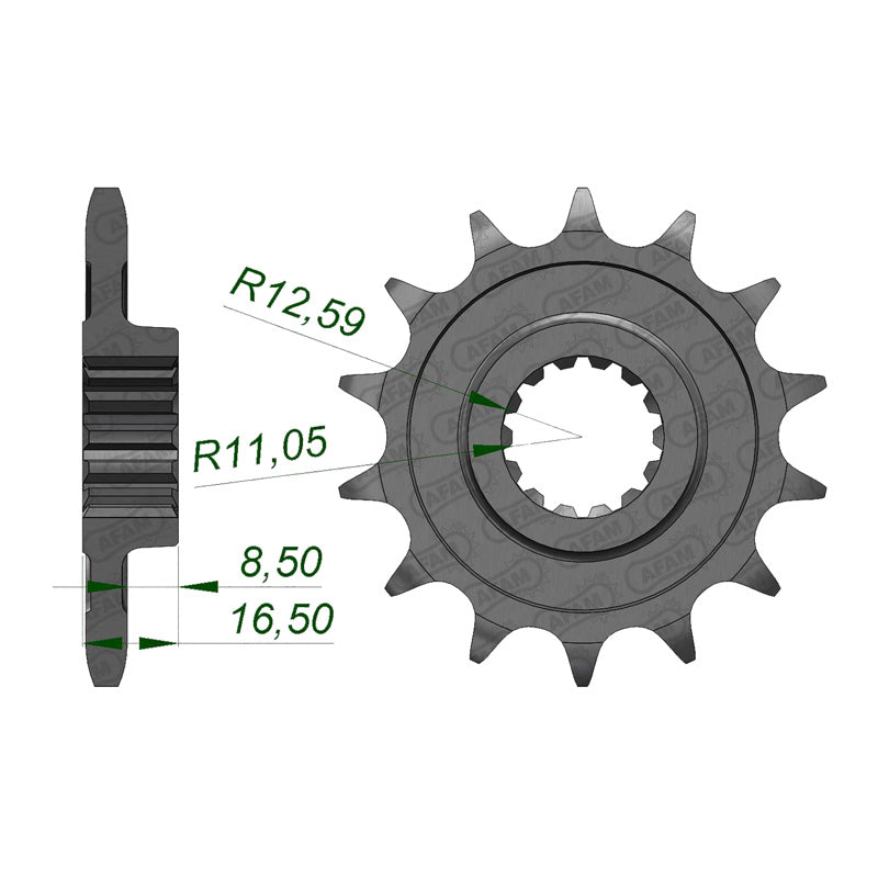 Afam AFAM Front Sprocket 525P 15T - (52613-15)