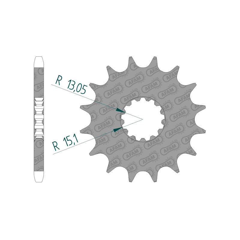 Afam AFAM Front Sprocket 525P 17T - (88600-17)