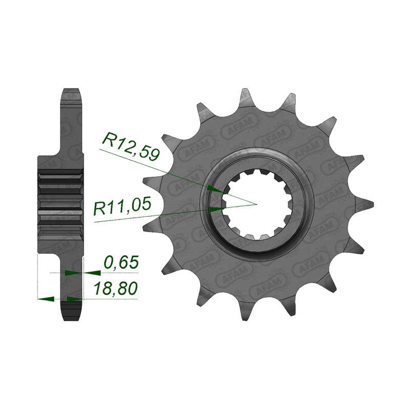 Afam AFAM Front Sprocket 530P 15T - (52900-15)