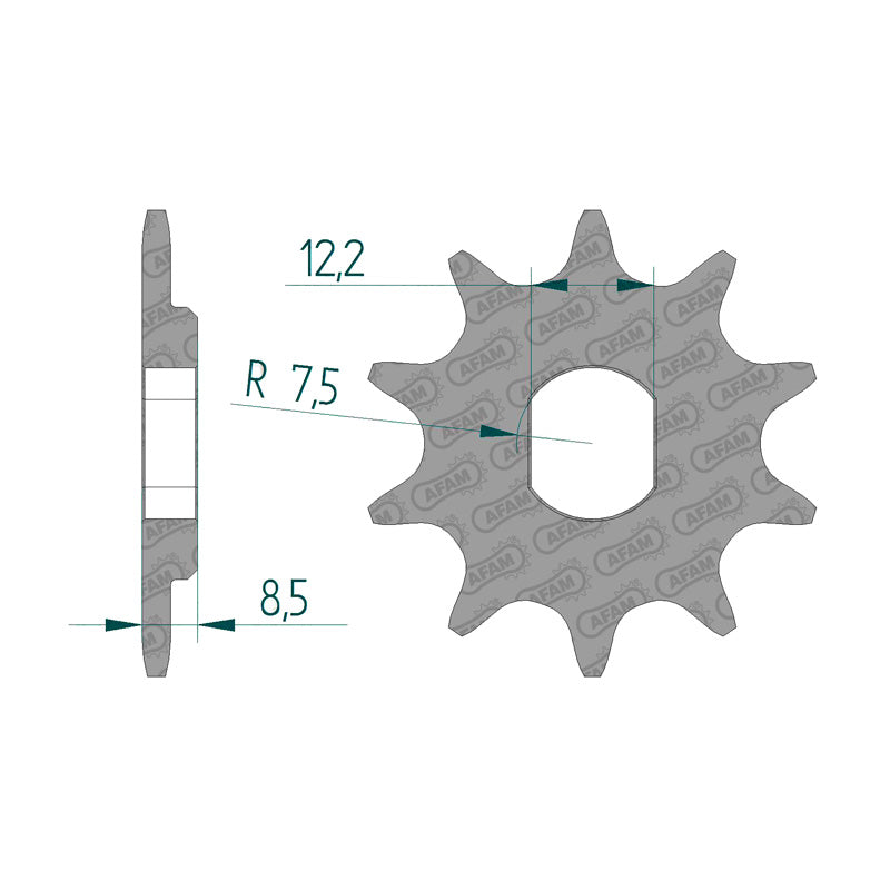Afam AFAM Front Sprocket 415P 11T - (94124-11)