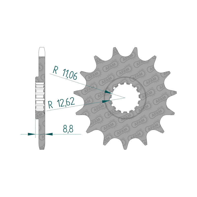 Afam AFAM Front Sprocket 520P 12T - (73301-12)