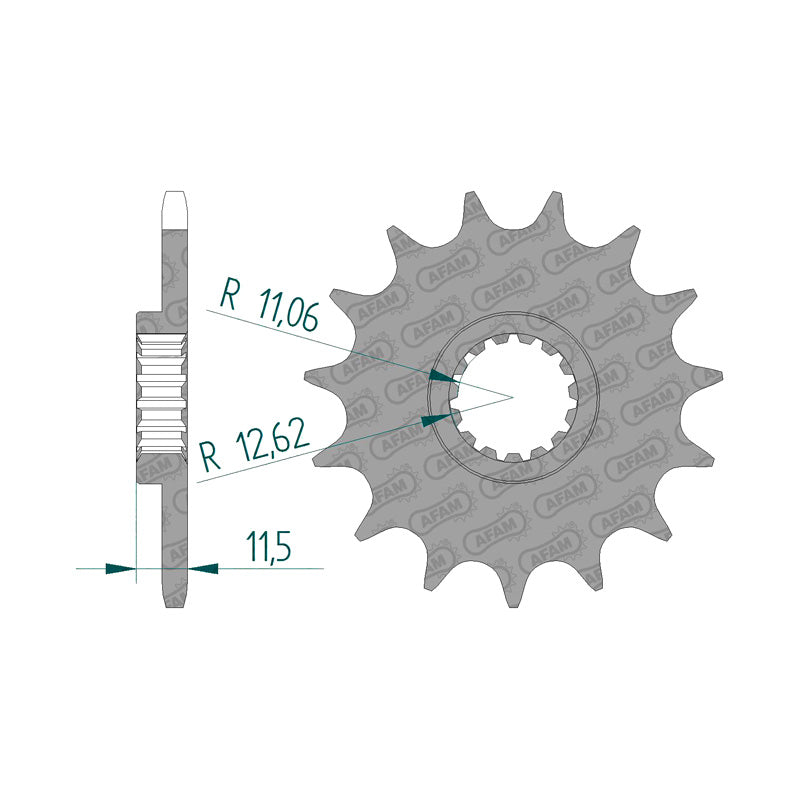 Afam AFAM Front Sprocket 520P 16T - (73303-16)