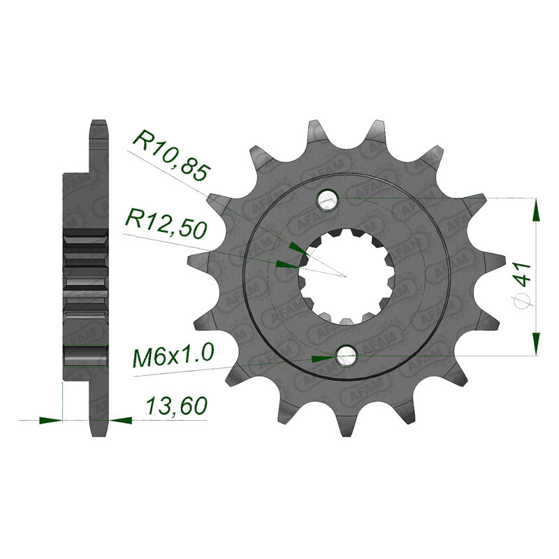 Afam AFAM Front Sprocket 520P 14T - (20517-14)