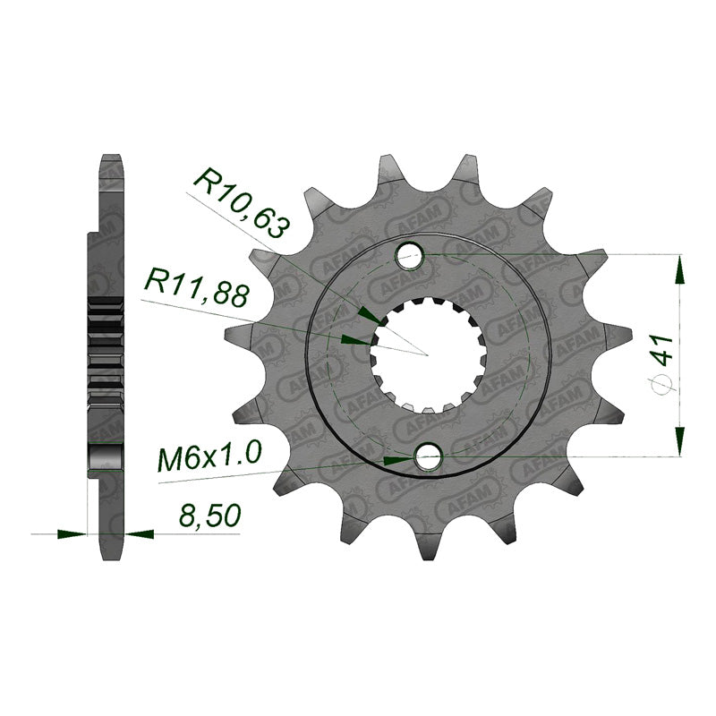 Afam AFAM Front Sprocket 520P 16T - (20314-16)