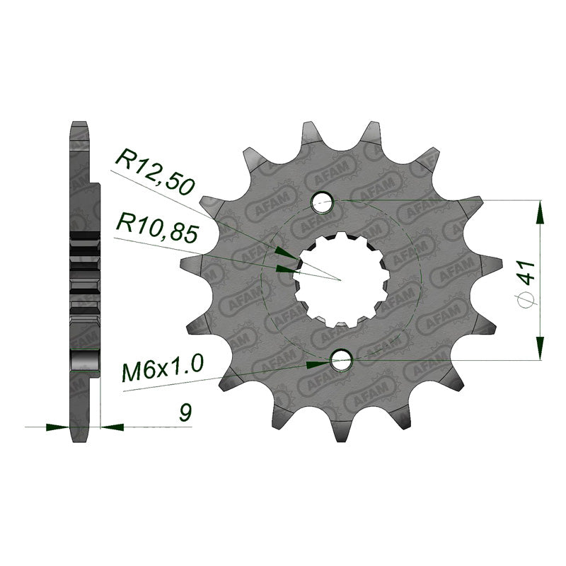 Afam AFAM Front Sprocket 520P 13T - (20510-13)