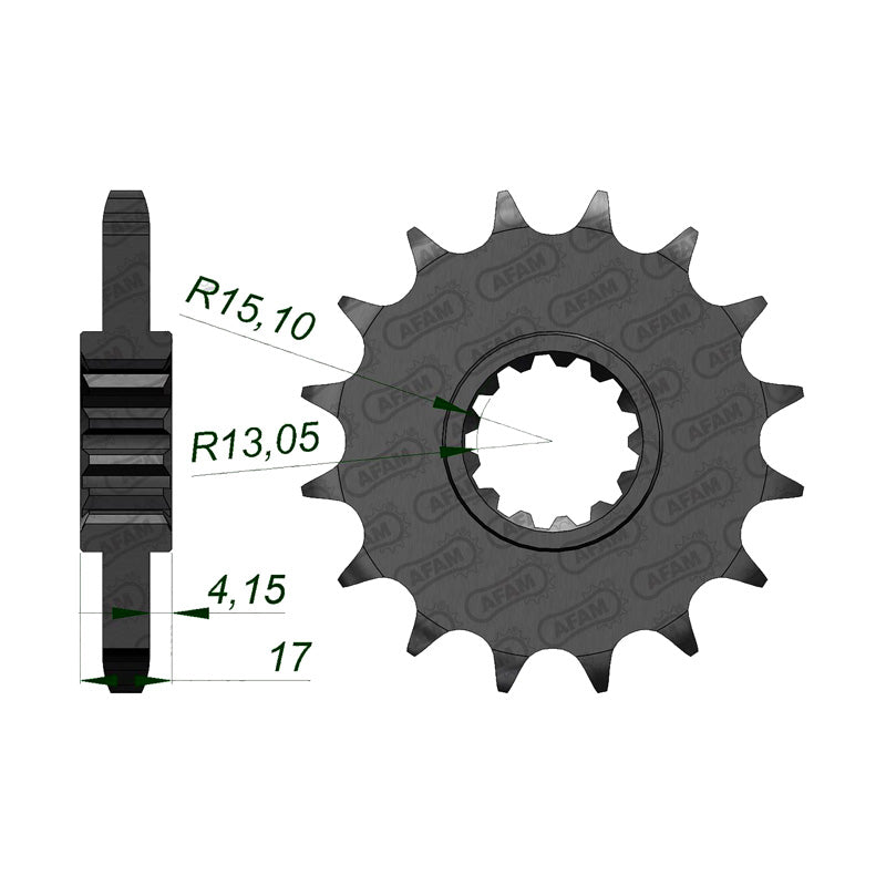 Afam AFAM Front Sprocket 530P 15T - (20603-15)