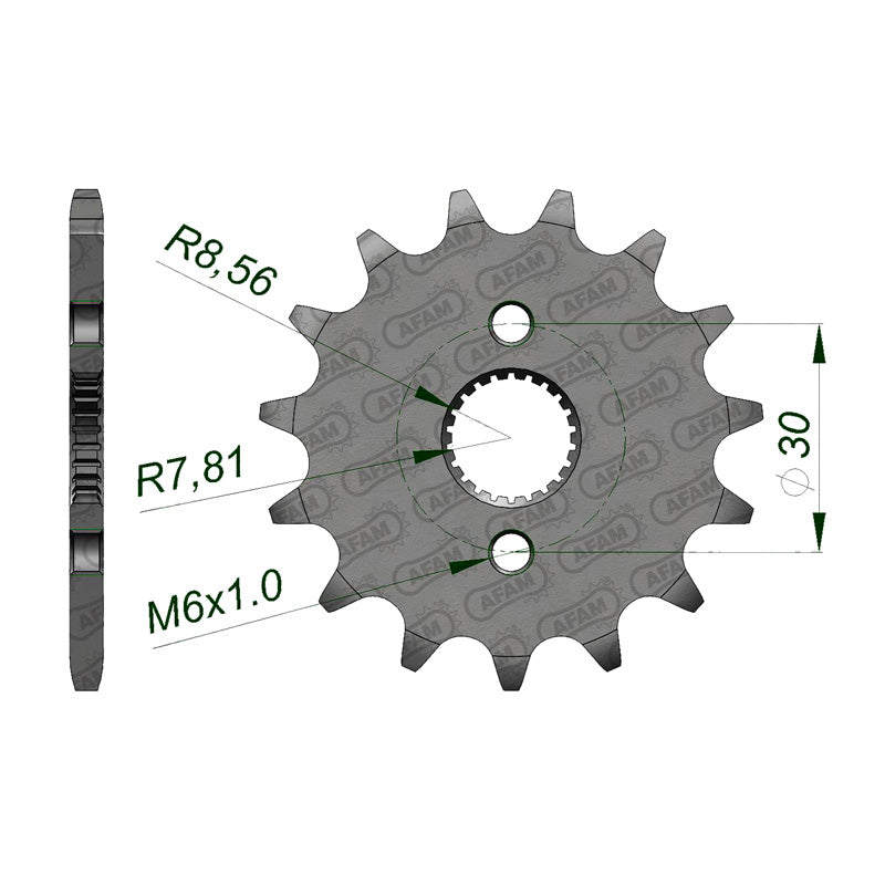 Afam AFAM Front Sprocket 420P 14T - (20105-14)