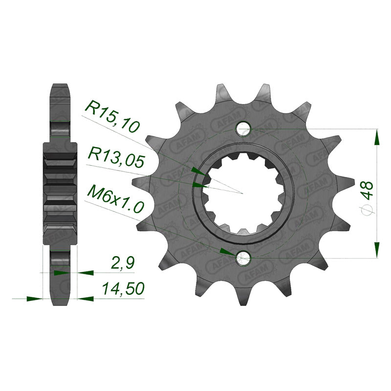 Afam AFAM Front Sprocket 530P 18T - (20602-18)
