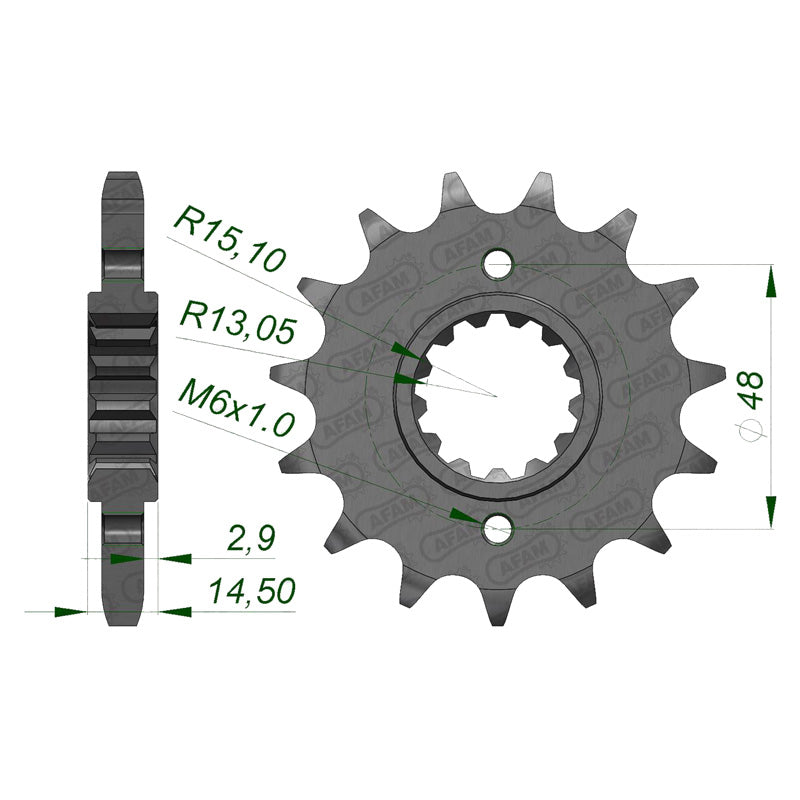 Afam AFAM Front Sprocket 530P 17T - (20602-17)