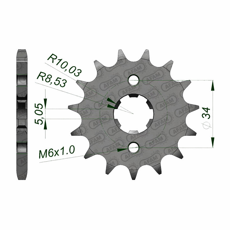 Afam AFAM Front Sprocket 428P 14T - (20209-14)