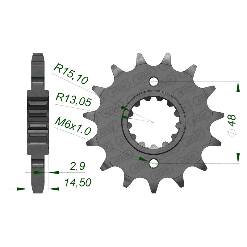 Afam AFAM Front Sprocket 530P 16T - (20602-16)