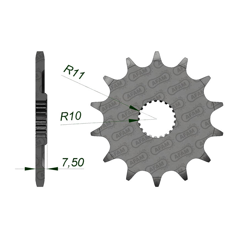 Afam AFAM Front Sprocket 520P 14T - (20210-14)