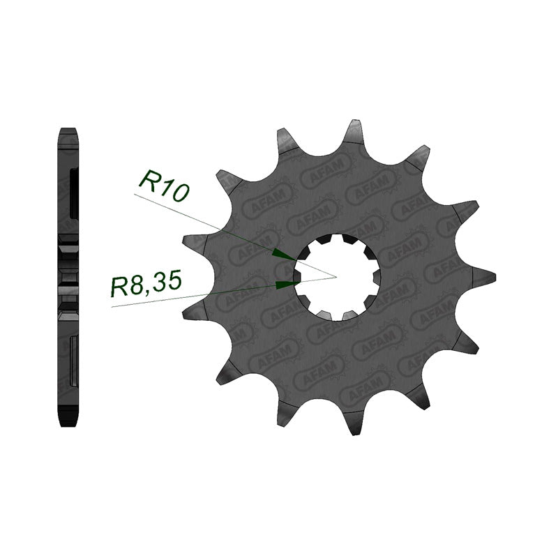 Afam AFAM Front Sprocket 520P 14T - (24304-14)