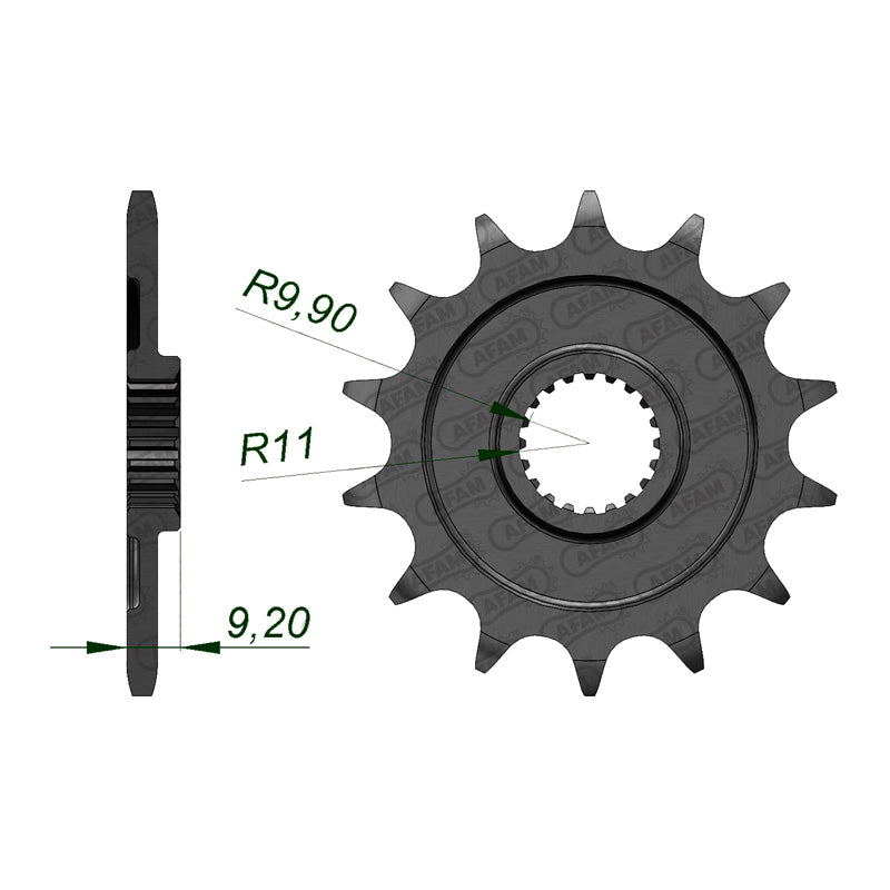 Afam AFAM Front Sprocket 520P 14T - (24305-14)