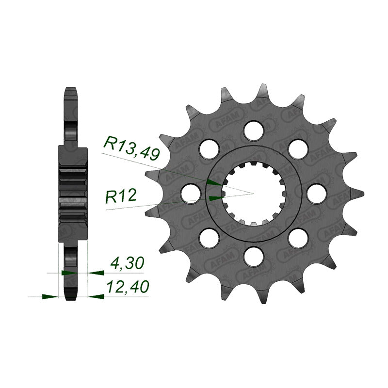 Afam AFAM Front Sprocket 520P 16T - (22802-16)