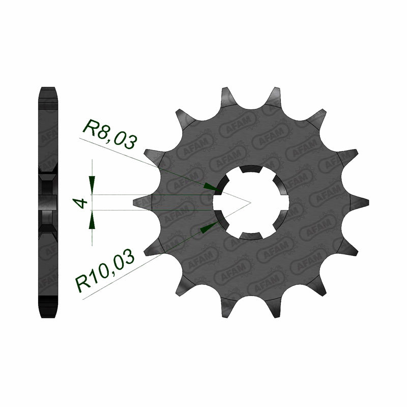 Afam AFAM Front Sprocket 428P 14T - (28200-14)