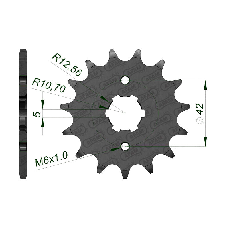 Afam AFAM Front Sprocket 520P 16T - (21301-16)