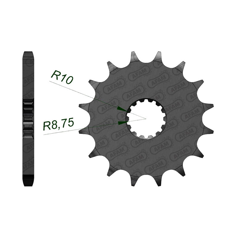 Afam AFAM Front Sprocket 428P 14T - (21202-14)