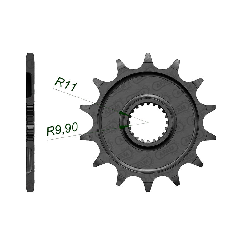 Afam AFAM Front Sprocket 520P 14T - (21309-14)