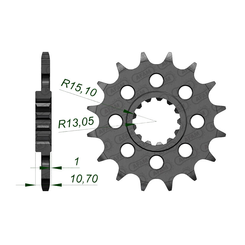 Afam AFAM Front Sprocket 520P 15T - (21804-15)
