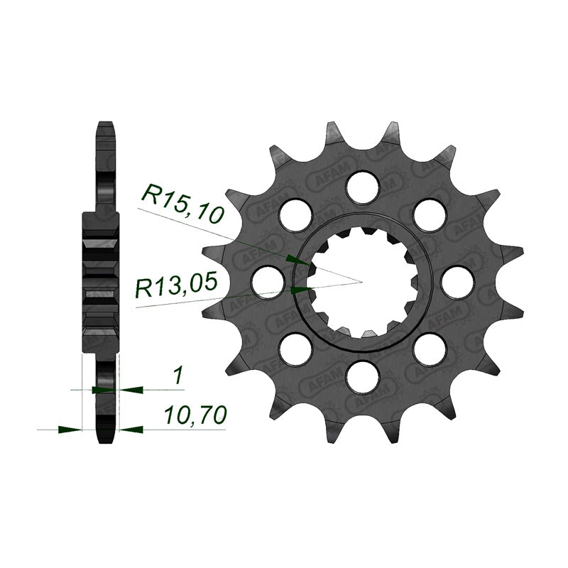 Afam AFAM Front Sprocket 520P 16T - (21804-16)