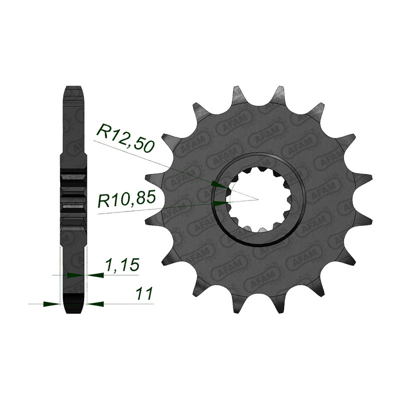 Afam AFAM Front Sprocket 530P 17T - (21602-17)