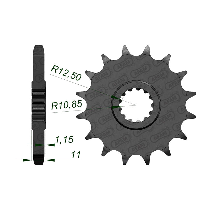 Afam AFAM Front Sprocket 530P 16T - (21602-16)