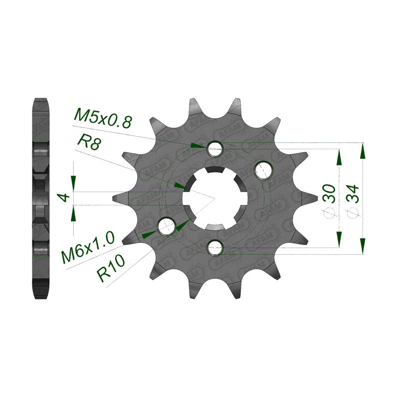 Afam AFAM Front Sprocket 428P 14T - (21207-14)