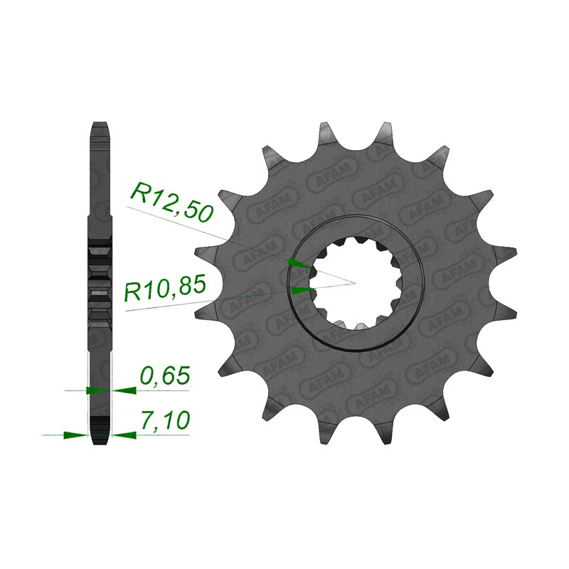 Afam AFAM Front Sprocket 520P 16T - (21601-16)