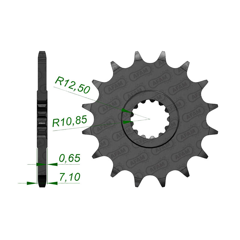 Afam AFAM Front Sprocket 520P 17T - (21601-17)