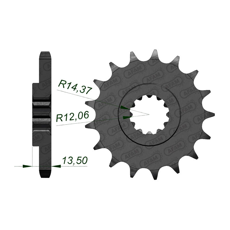 Afam AFAM Front Sprocket 530P 16T - (24900-16)