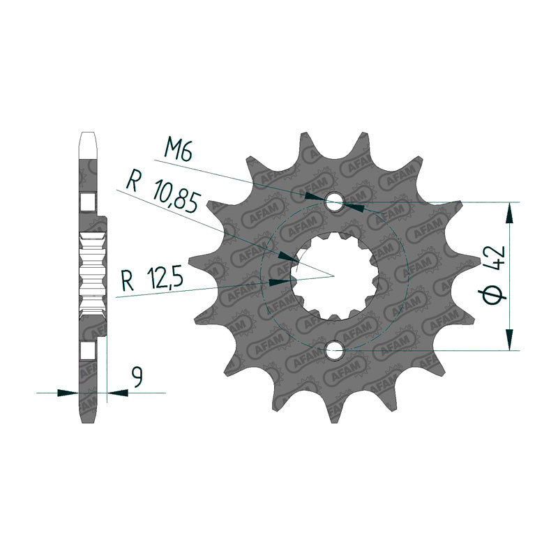 Afam AFAM Front Sprocket 520P 14T - (24502-14)