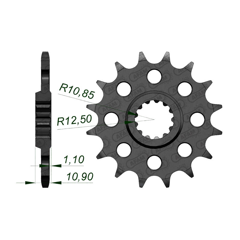 Afam AFAM Front Sprocket 520P 14T - (21603-14)
