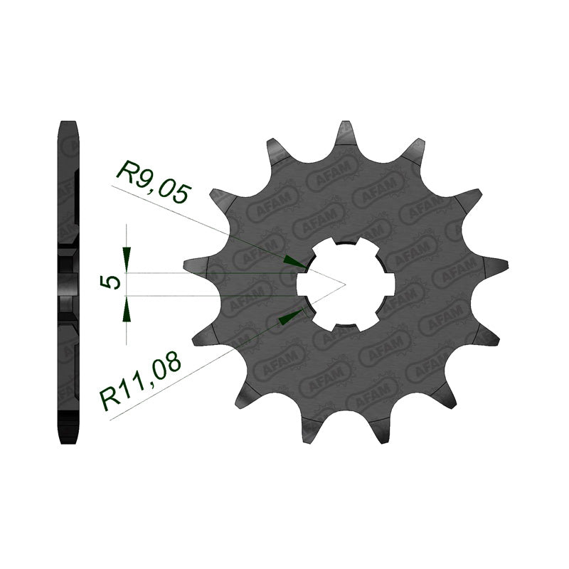 Afam AFAM Front Sprocket 520P 13T - (24201-13)