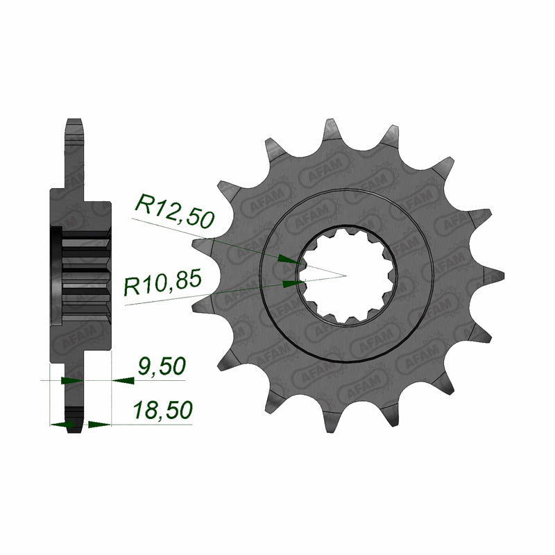 Afam AFAM Front Sprocket 520P 15T - (24603-15)