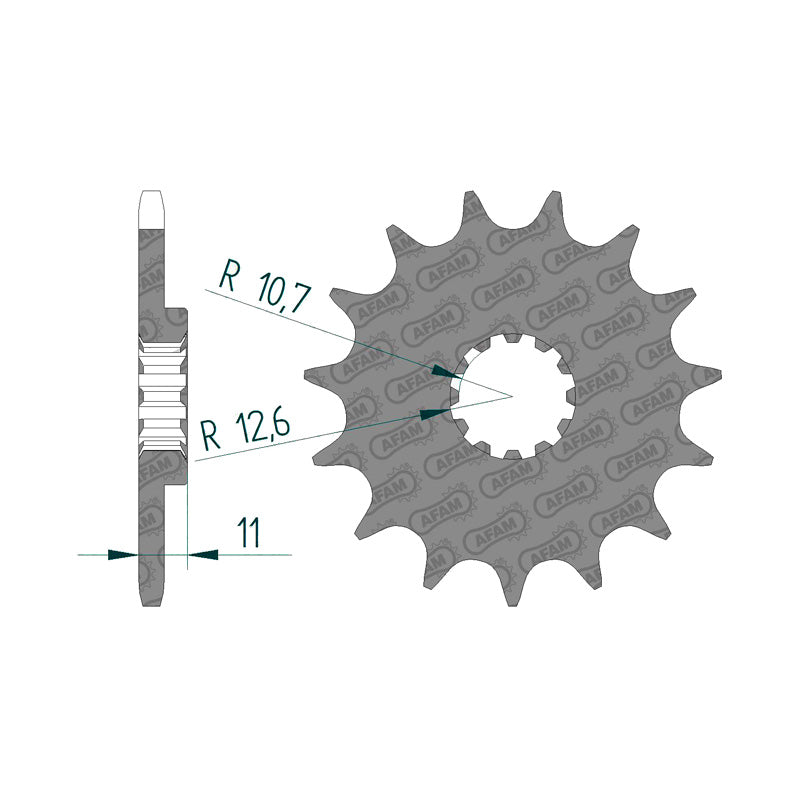 Afam AFAM Front Sprocket 520P 13T - (64500-13)
