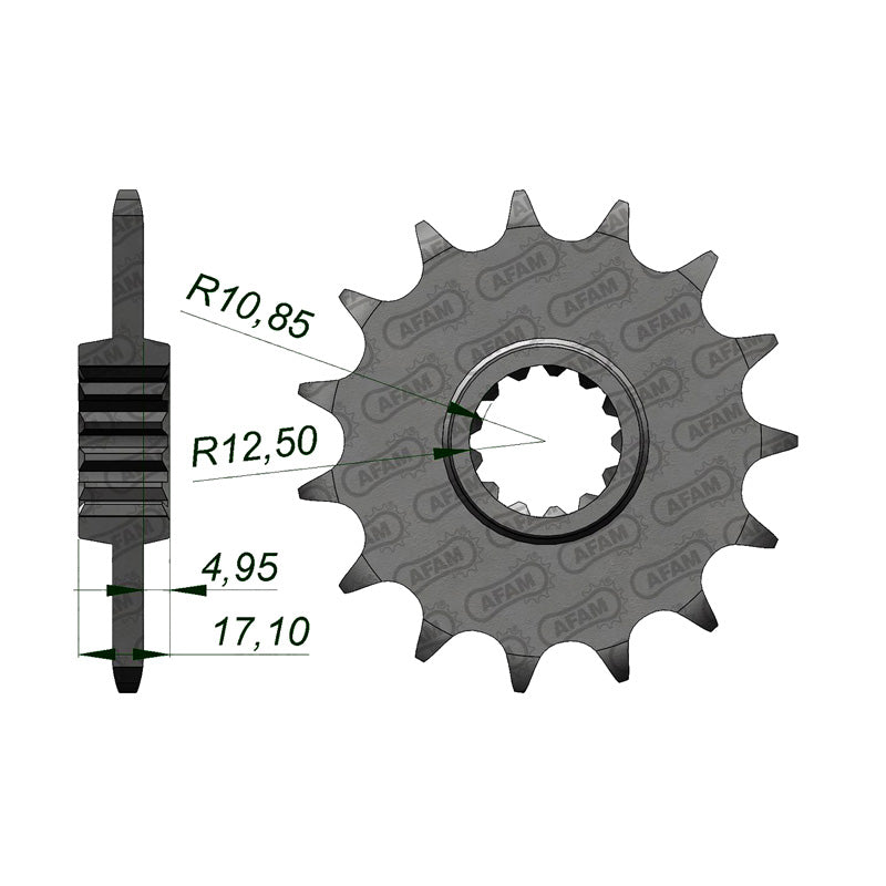 Afam AFAM Front Sprocket 520P 13T - (20407-13 PS)