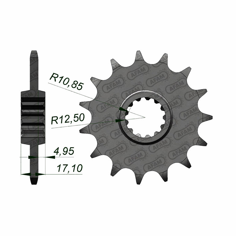 Afam AFAM Front Sprocket 520P 14T - (20407-14)