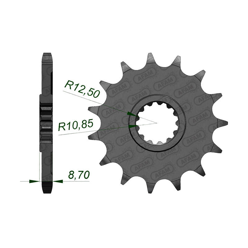 Afam AFAM Front Sprocket 525P 16T - (28405-16)