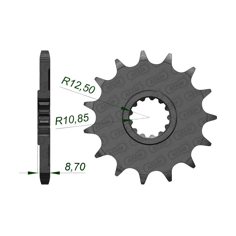 Afam AFAM Front Sprocket 525P 15T - (28405-15)