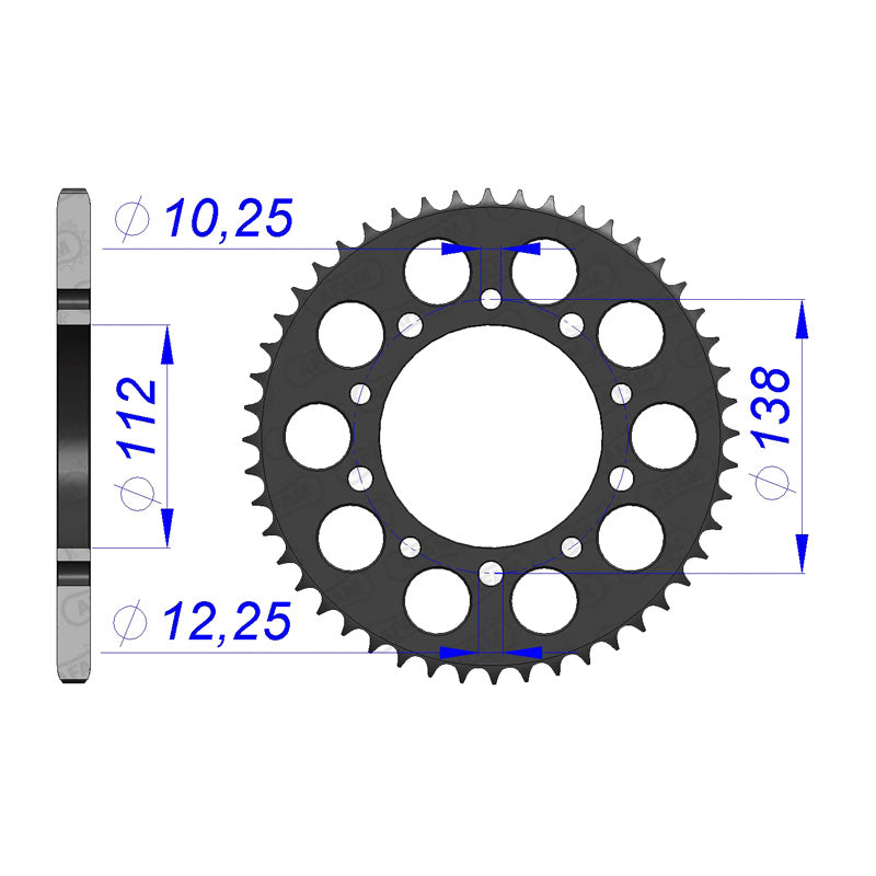 Afam AFAM Rear Sprocket Alum. 520P 40T - (11509-40)